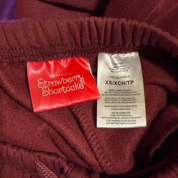 NWT Strawberry Shortcake Graphic Sweatpants Custard Cat Size XS - Picture 8 of 10